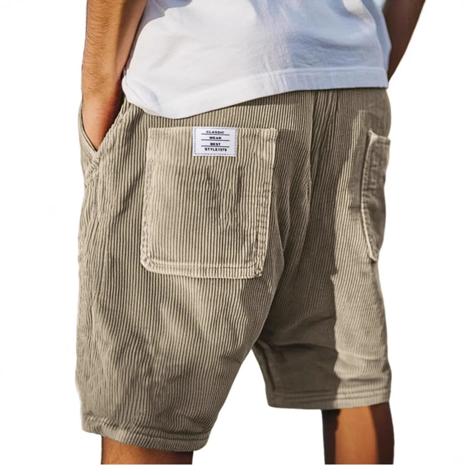 Men's Shorts Textured Tailored Slim Fit