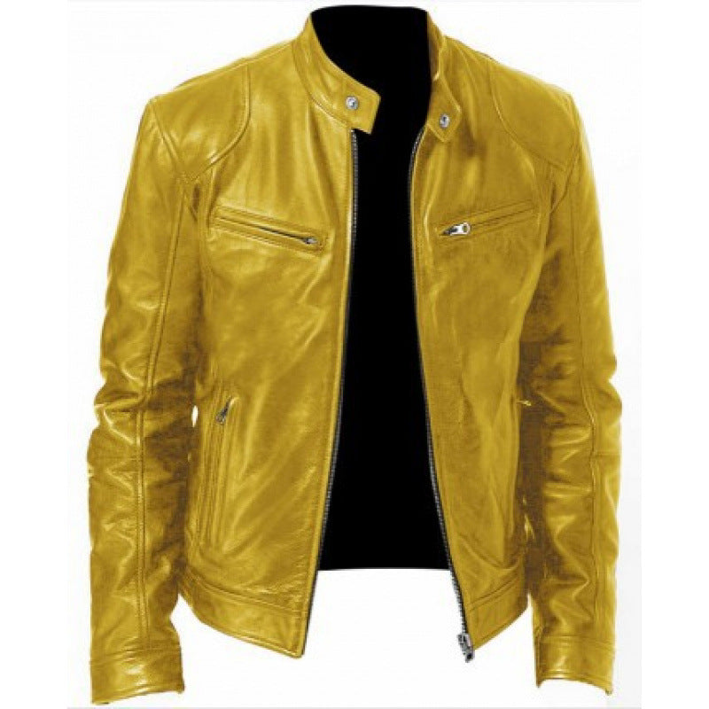 Jacket Leather Rider Structured Fit