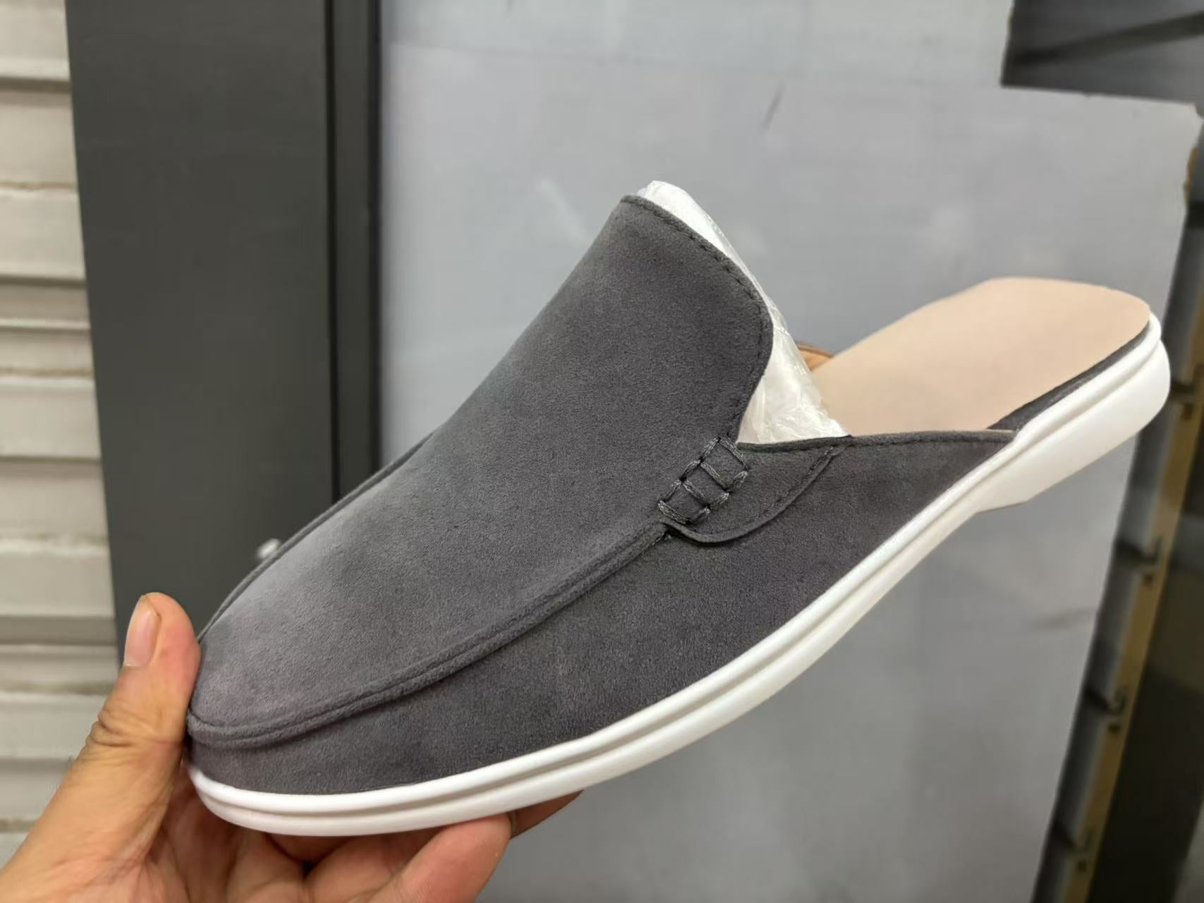 Mule Suede Open Back Slip On