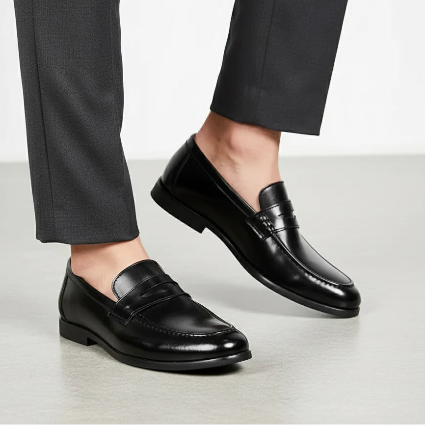 Mocassin en Similicuir à Enfiler Bas