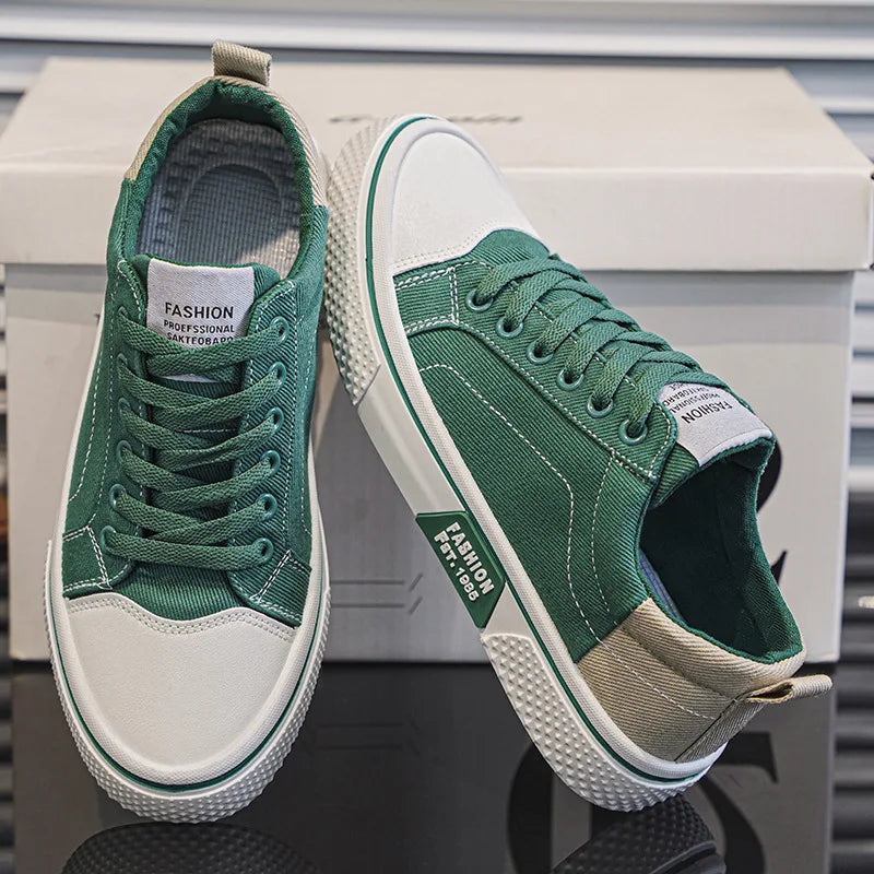 Men's Low-Top Lace-Up Skate Trainers original source photo 2