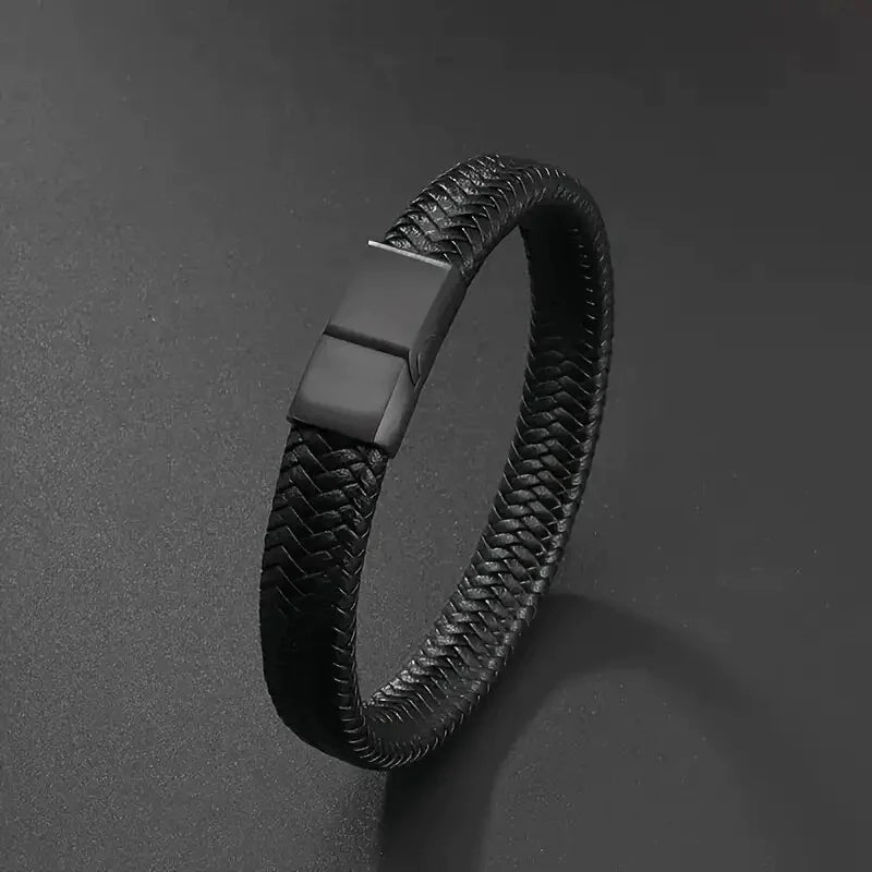 Bracelet Leather Magnetic Clasp