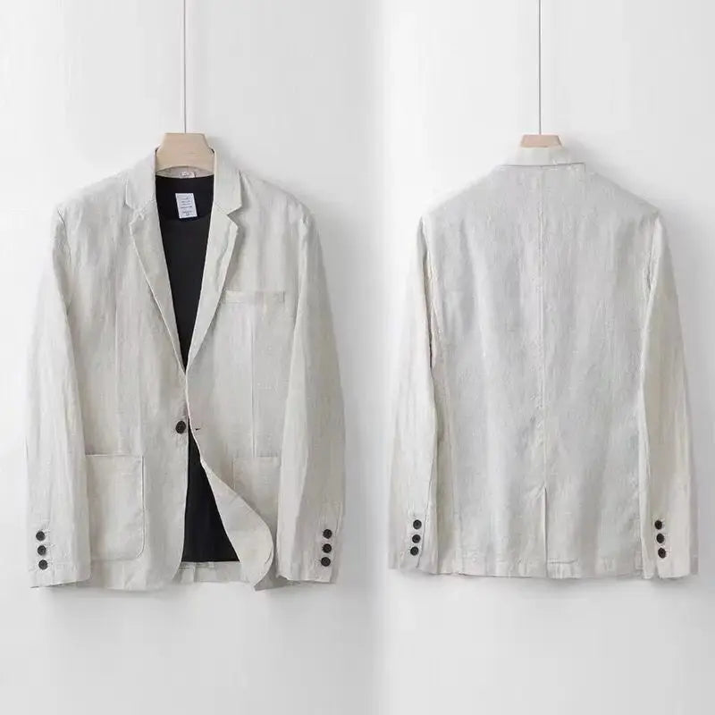 Suit Two Piece Relaxed Fit Notch Lapel Patch Pockets