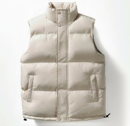 Gilet Matelassé à Zip Sans Manches