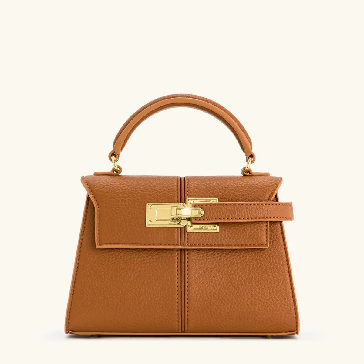 Women’s Crossbody Handbag with Gold-Tone Hardware