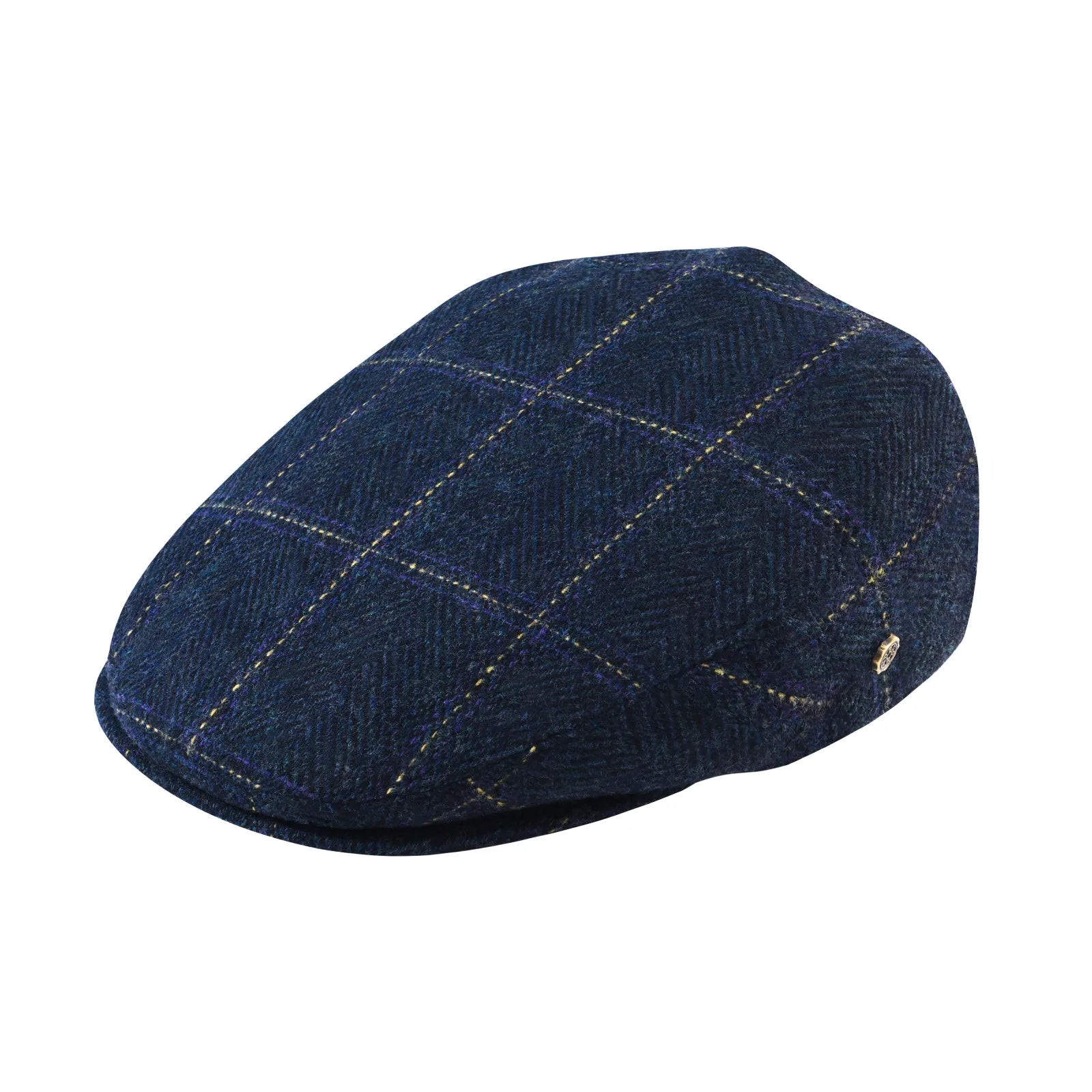Men's Flat Cap Herringbone Texture Classic Style