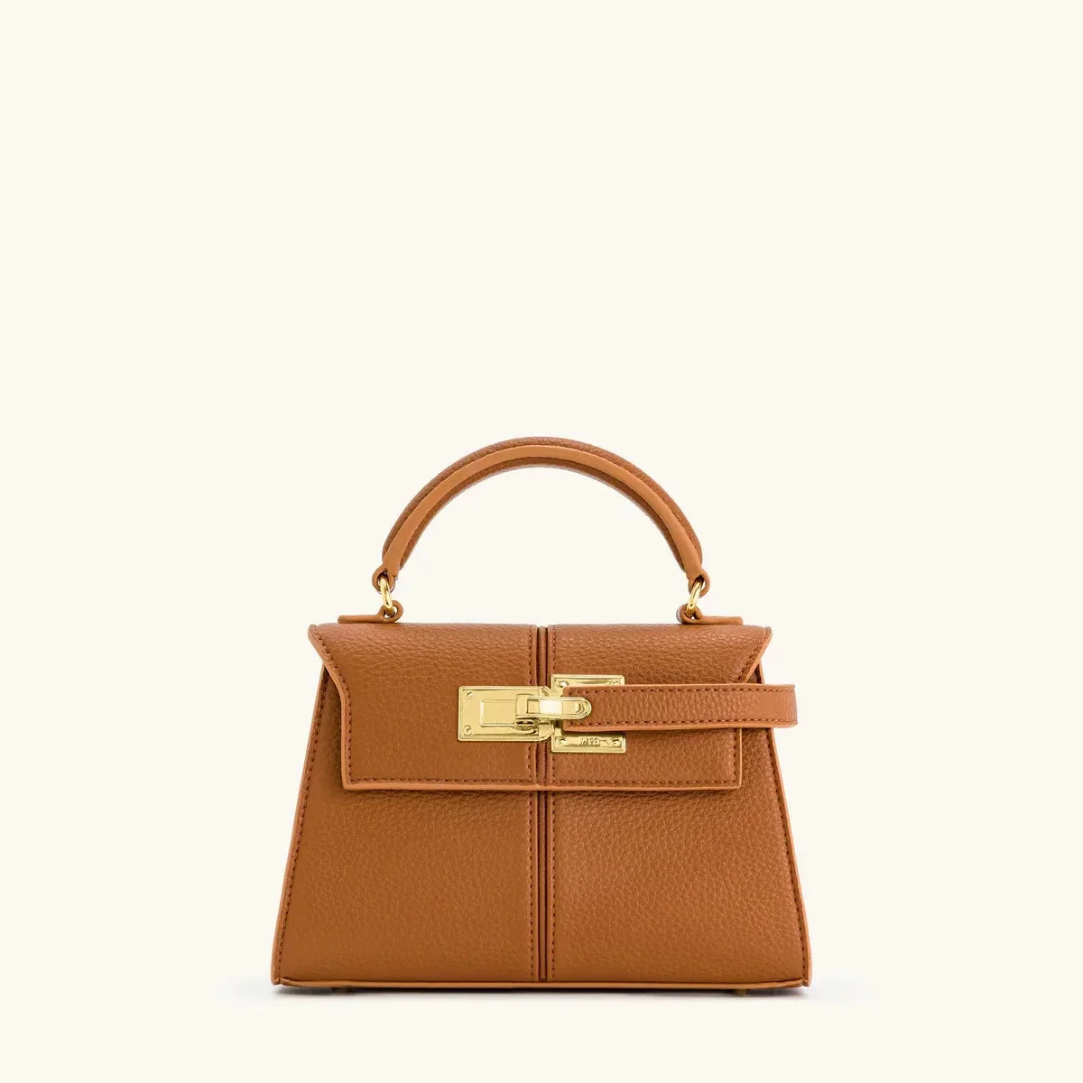 Women’s Crossbody Handbag with Gold-Tone Hardware