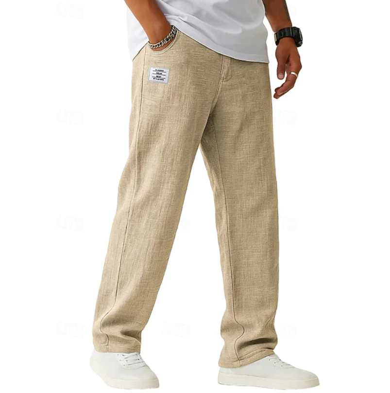 Men's Relaxed Straight-Leg Casual Trousers original product view 5