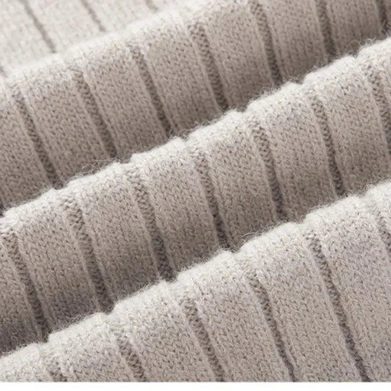 Sweater Half Zip High Mock Collar Ribbed Cuffs