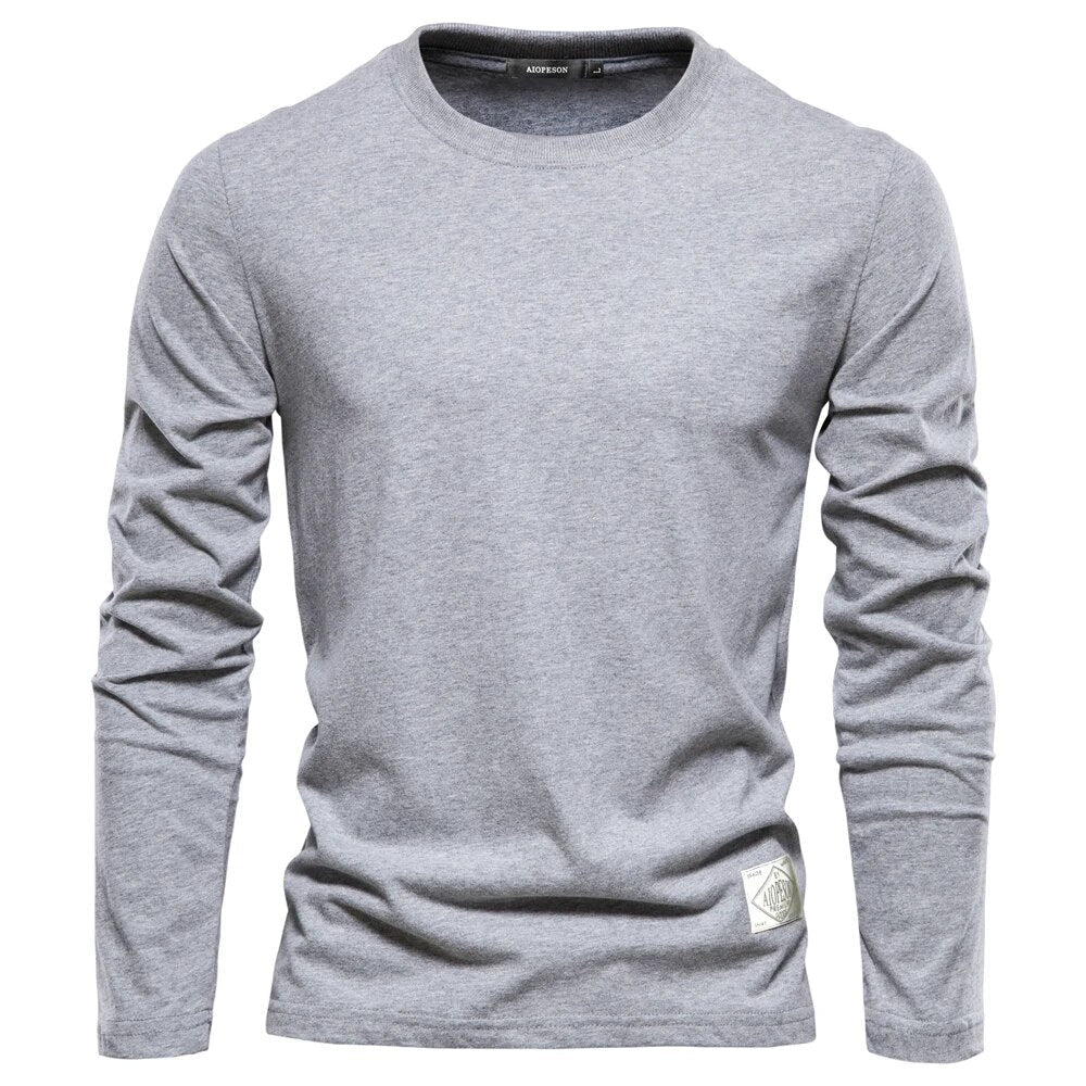 Men's Sweatshirt Cotton Long Sleeve Crew Neck