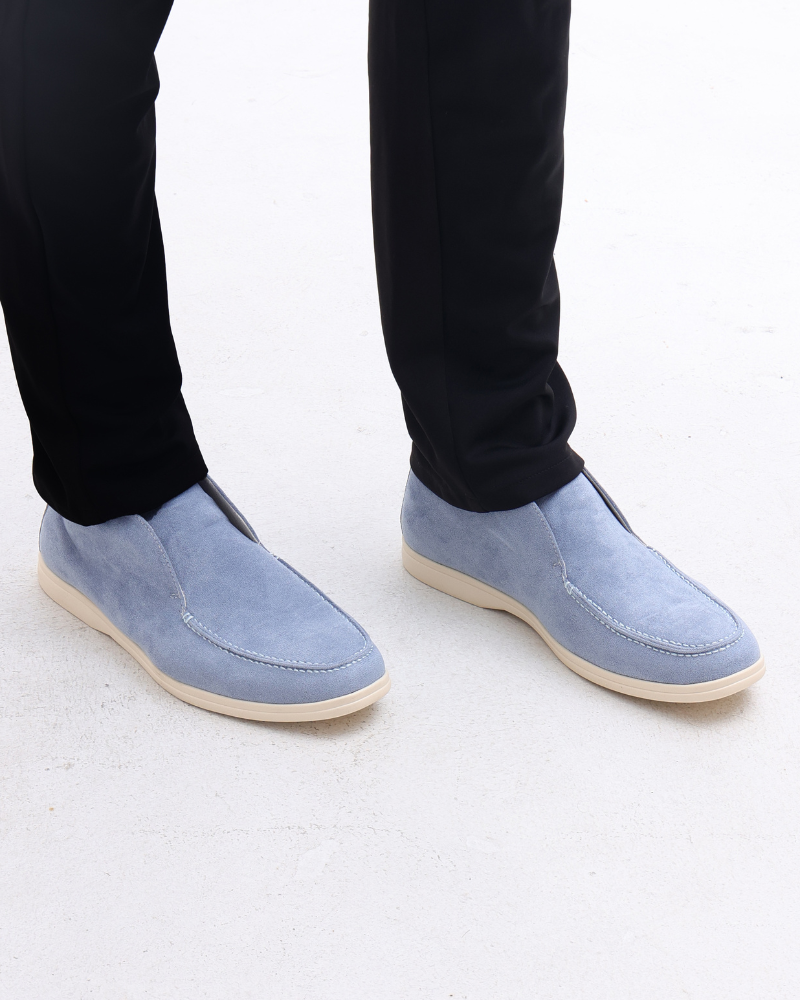 Loafer Calf Suede Slip On Stitched Upper