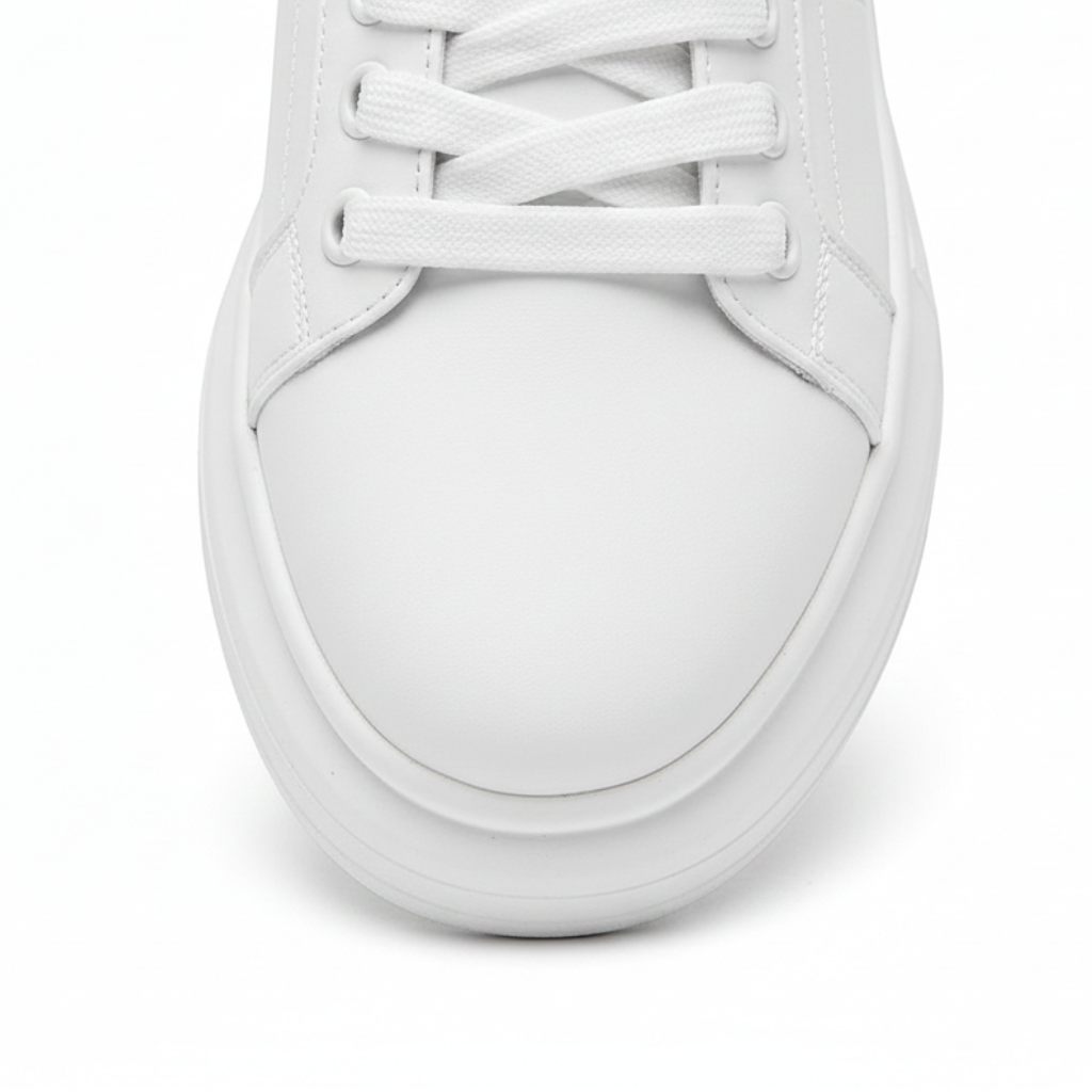 Sneaker Low Top Platform Sole Lace Up Perforated