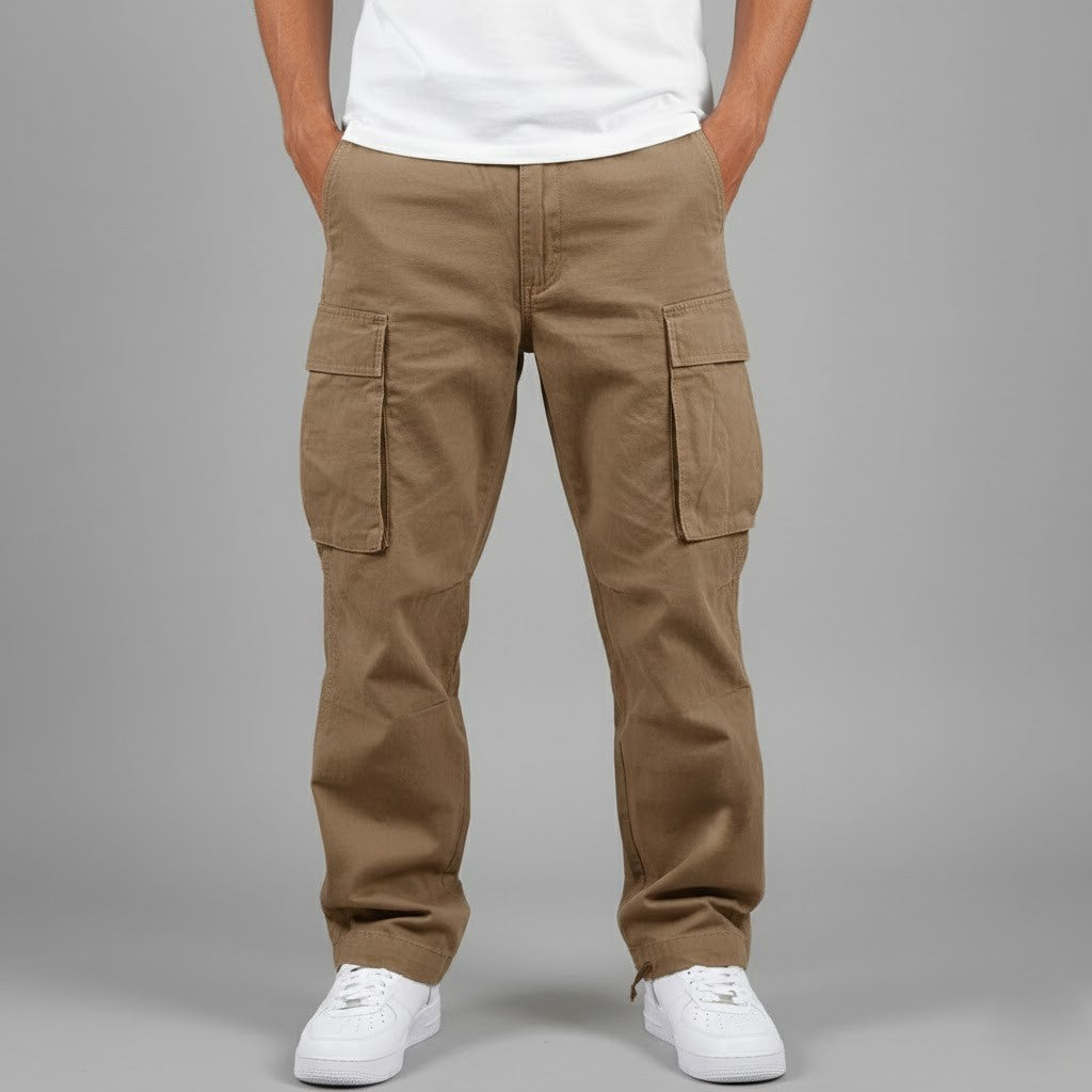 Tobias | Men's Relaxed-Fit Cargo Trousers with Side Pockets