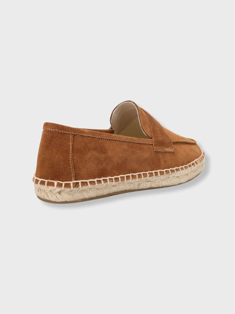 Loafer Suede Penny Espadrille Jute Sole