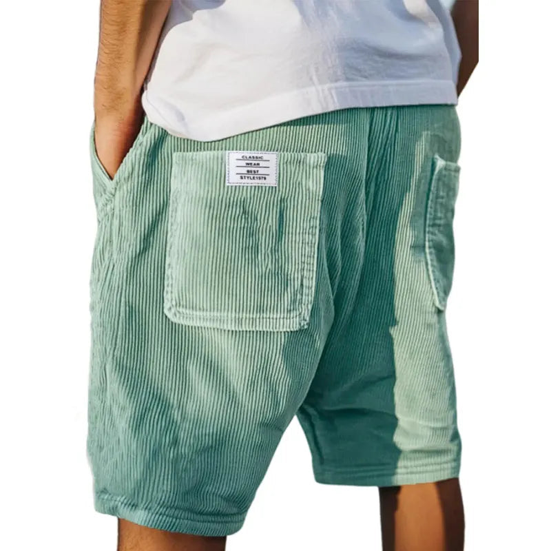 Men's Shorts Textured Tailored Slim Fit