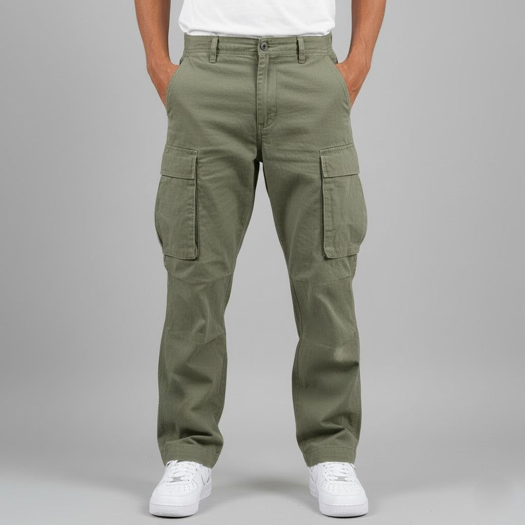 Tobias | Men's Relaxed-Fit Cargo Trousers with Side Pockets