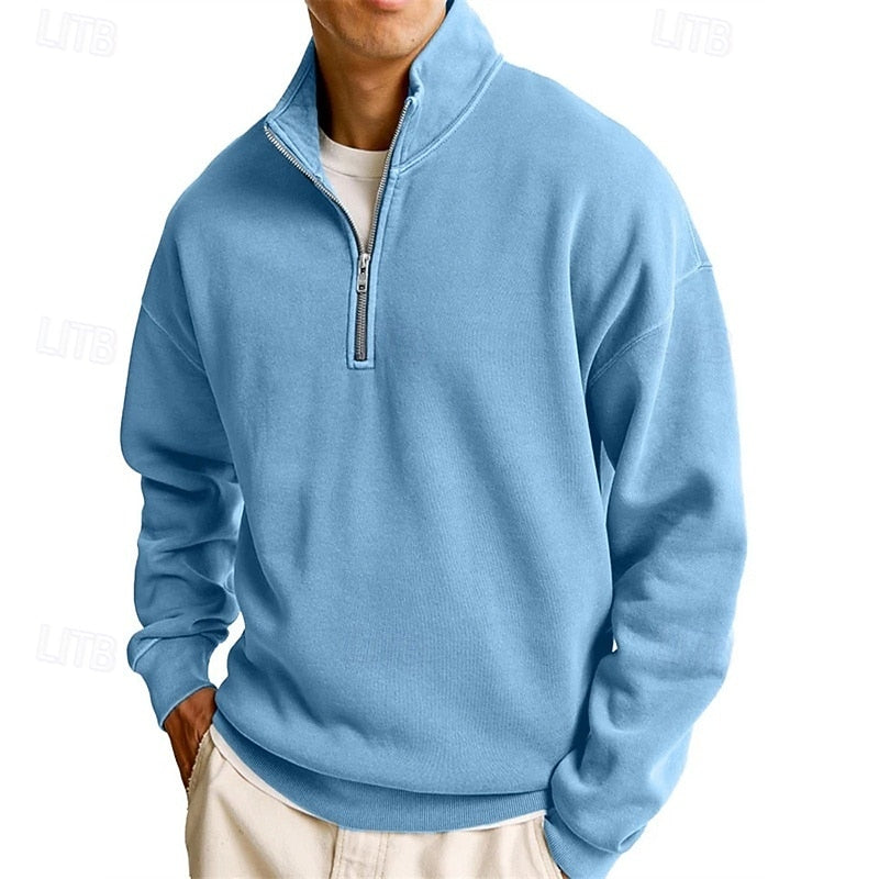 Victor | Men's Stand-Collar Quarter-Zip Sweatshirt