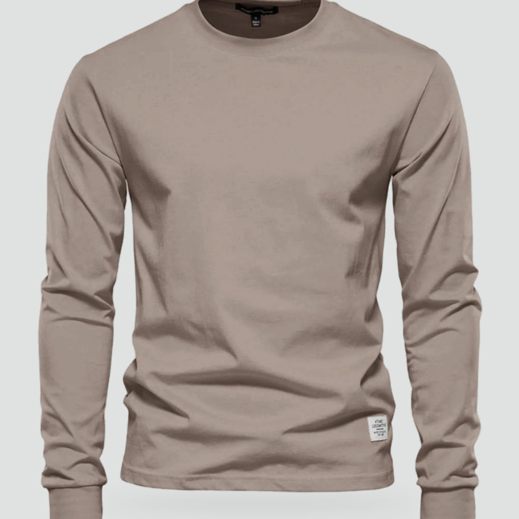 Men's Long Sleeve Crew Neck Sweater Comfortable Fit