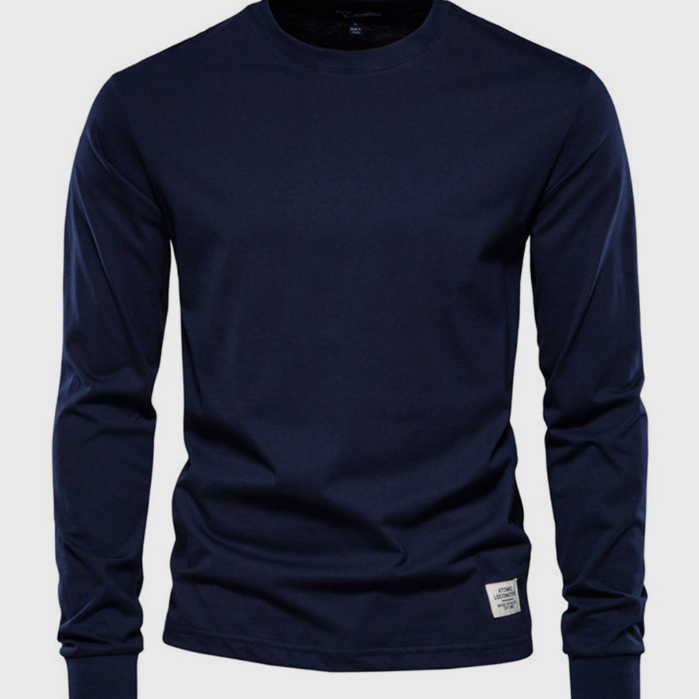 Men's Long Sleeve Crew Neck Sweater Comfortable Fit
