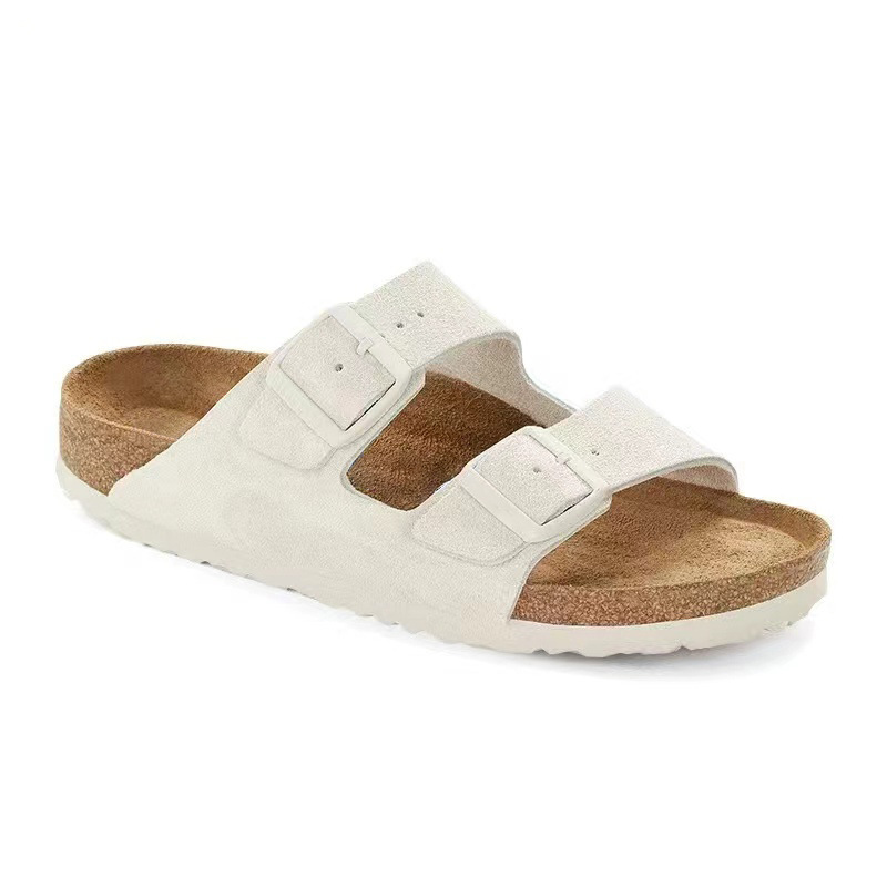 Men's Sandal Leather Cork Footbed Adjustable Buckle