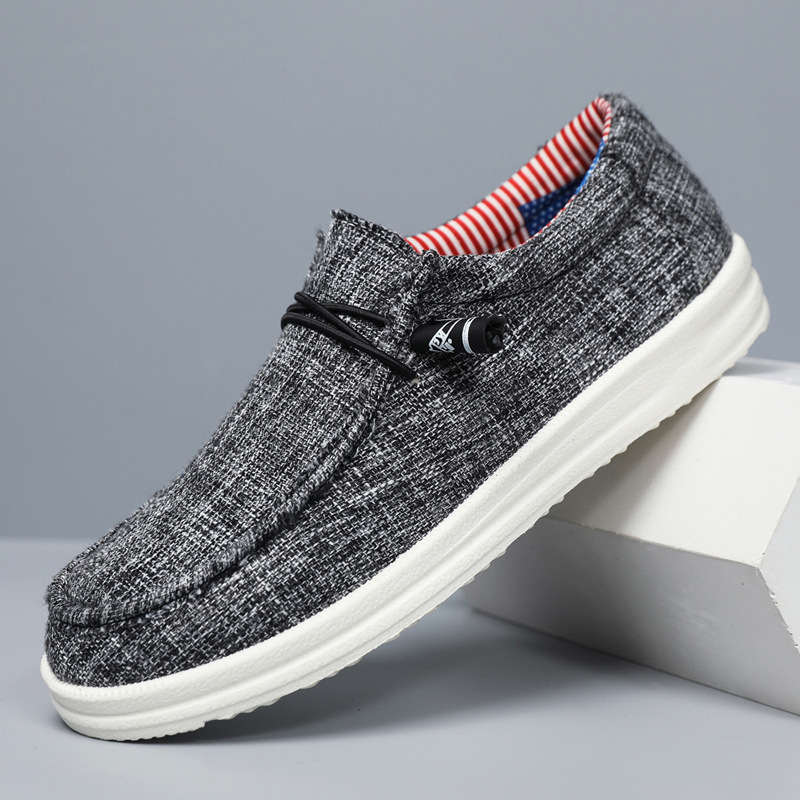 Men's Loafer Canvas Slip On Lightweight Casual