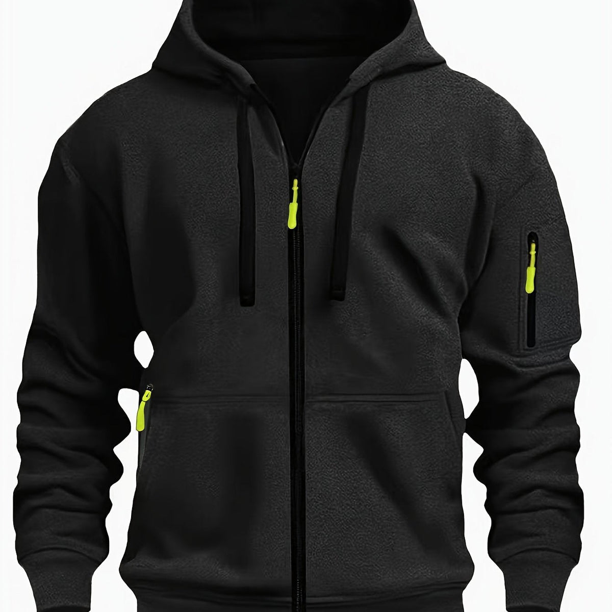Douglas men's zip-up hoodie - Black