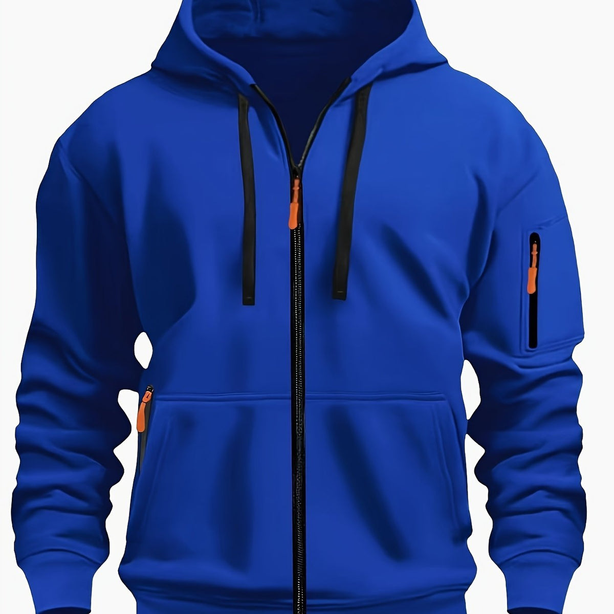 Douglas men's zip-up hoodie - Royal Blue