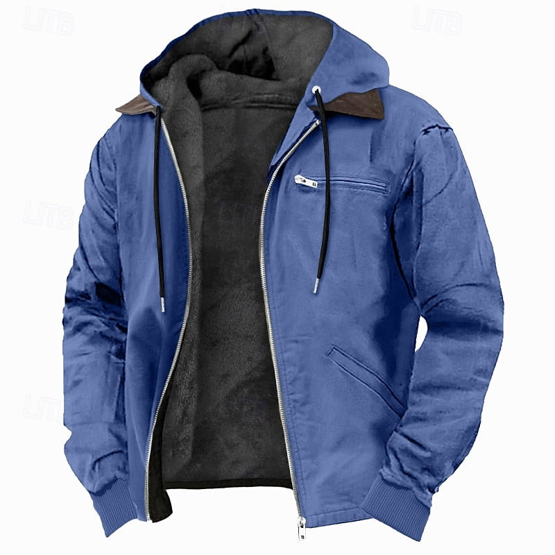Marcus men's hooded jacket - Blue