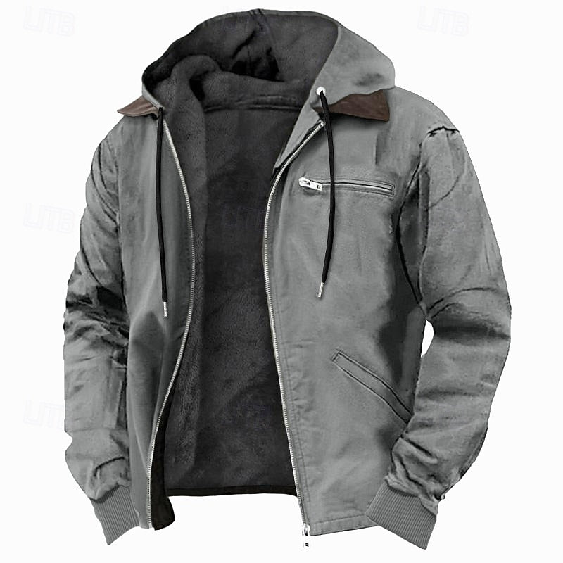 Marcus men's hooded jacket - Grey