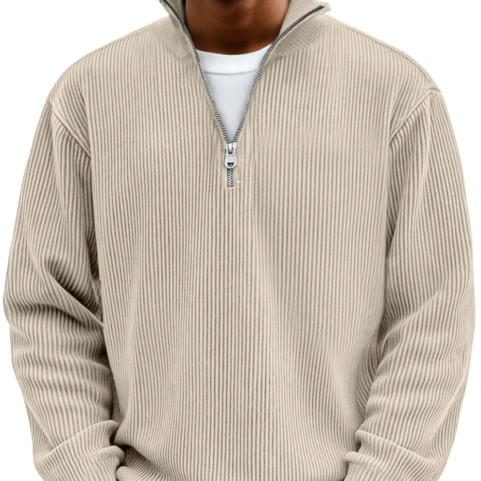 Stanley half-zip jumper - Khaki