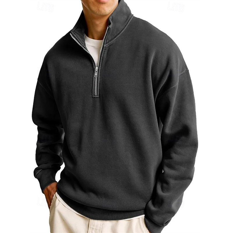 Victor | Men's Stand-Collar Quarter-Zip Sweatshirt