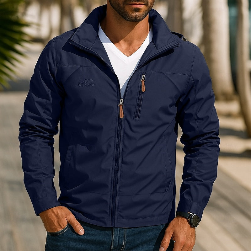 Men’s Lightweight Hooded Jacket Regular Fit with Zip Pockets
