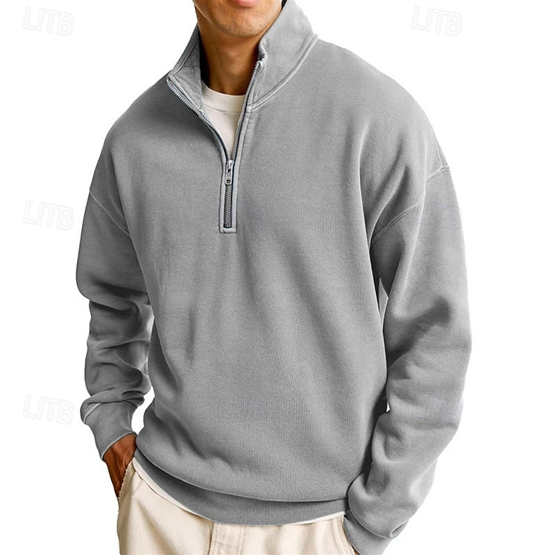 Victor | Men's Stand-Collar Quarter-Zip Sweatshirt