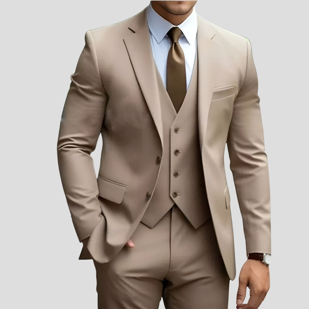 Men's Three Piece Suit Slim Fit Jacket Waistcoat and Trousers