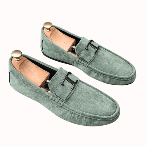 Suede Loafers Suede Upper Slip On Stitched Sole Smart Casual Everyday