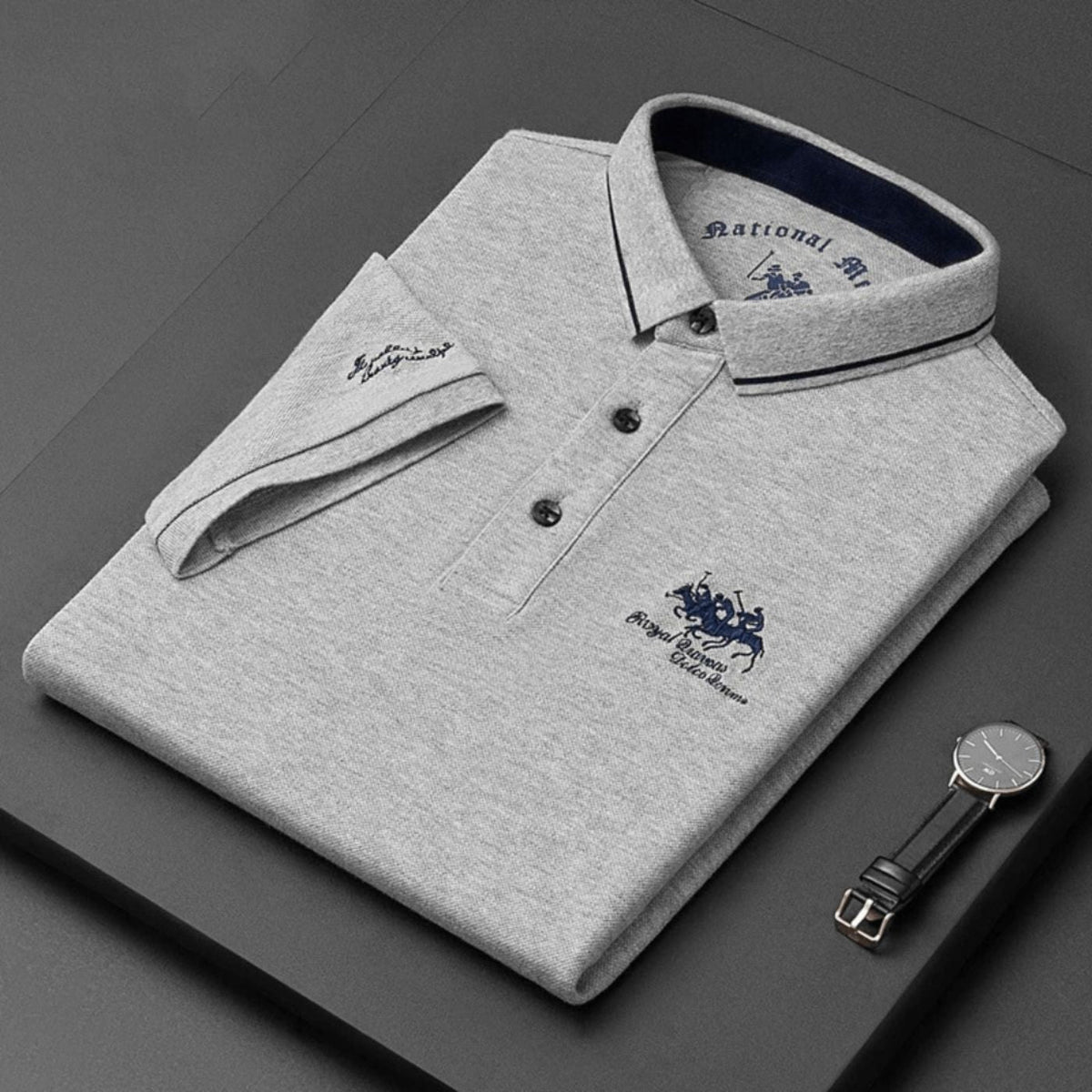 Men's polo shirt in Grey