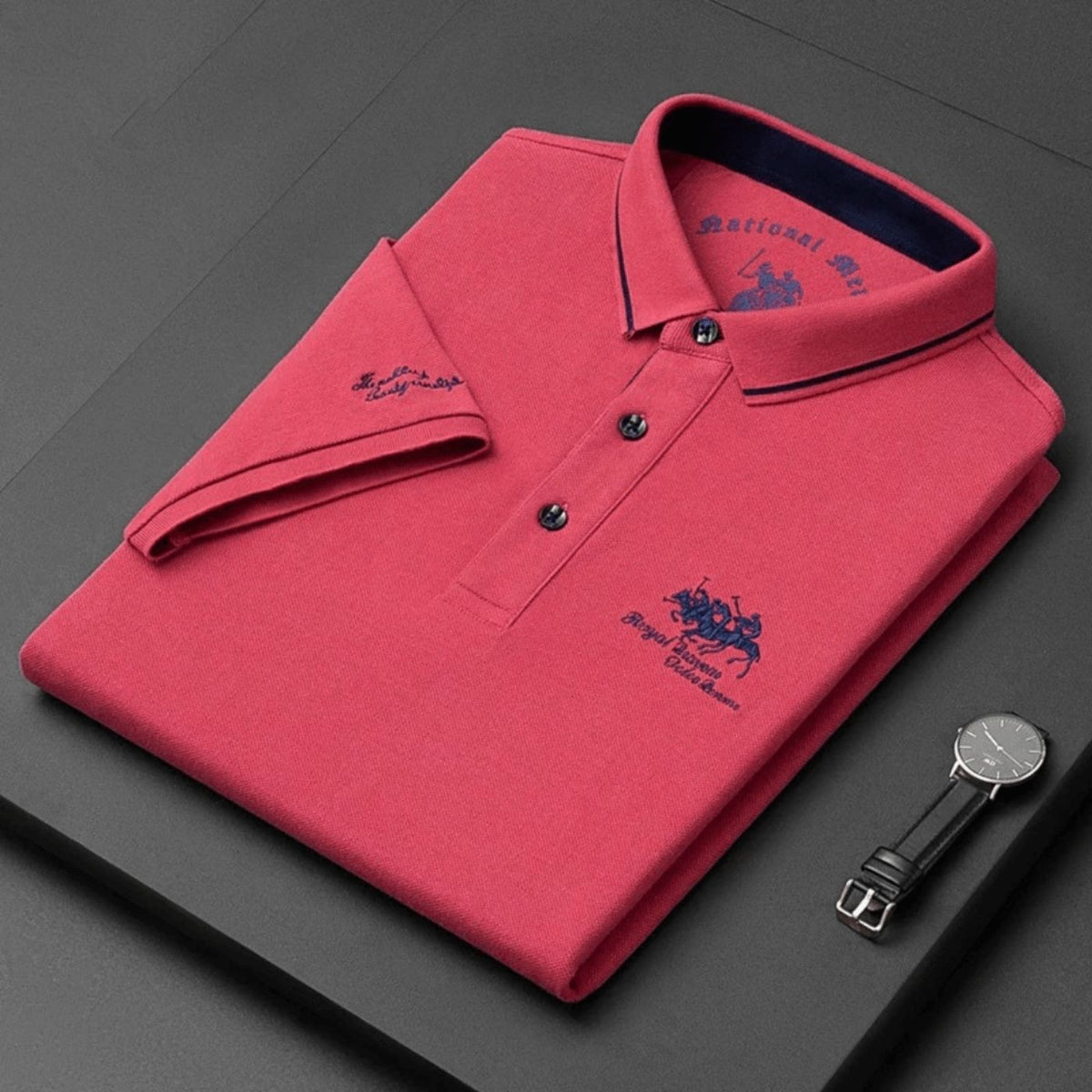 Men's polo shirt in Red