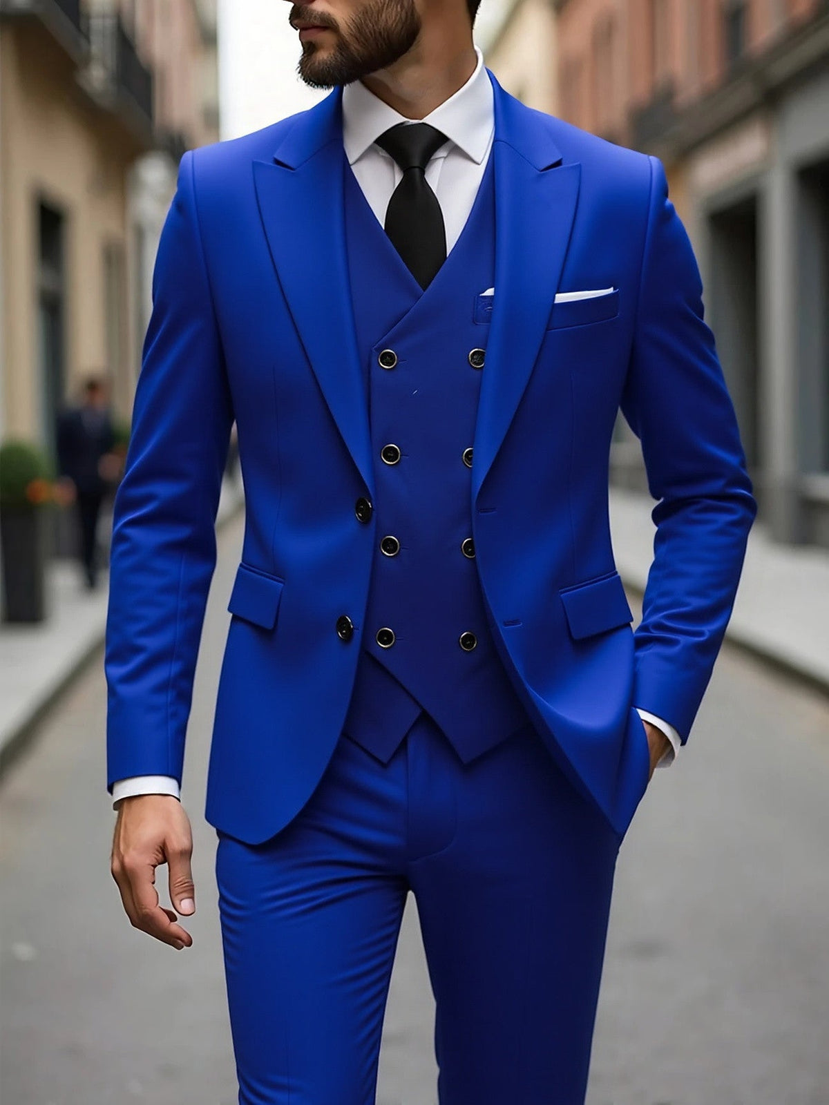 Alaric three-piece set - Royal Blue