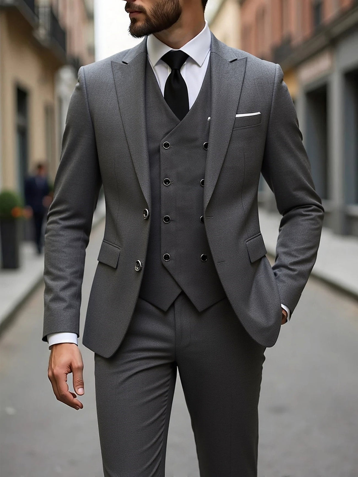 Alaric three-piece set - Dark Grey