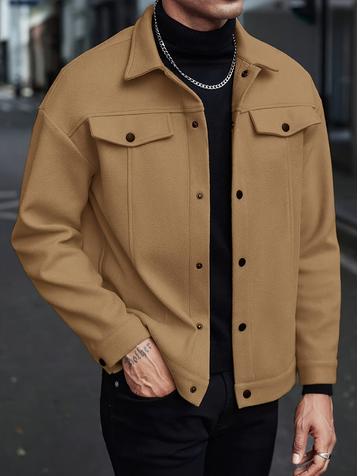 Dashiell lapel jacket - Brown