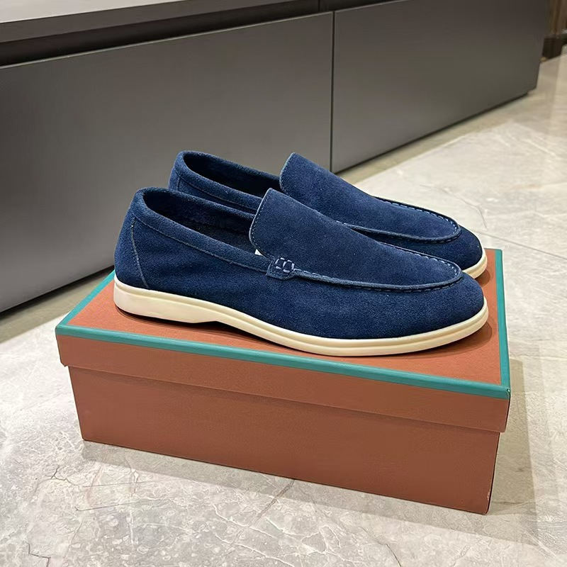 Men's Loafer Suede Slip On Cushioned Insole