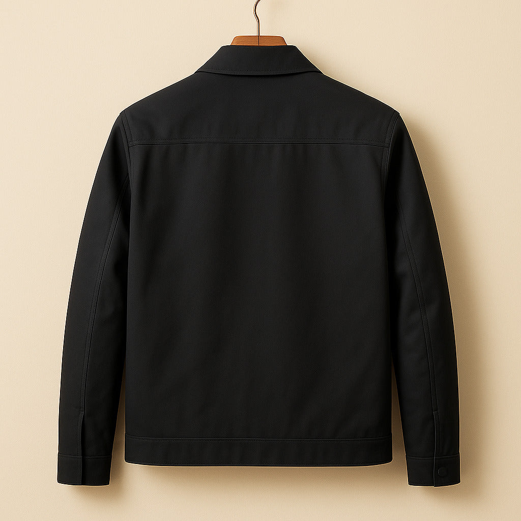 Jacket Harrington Zip Up Point Collar Checked Lining