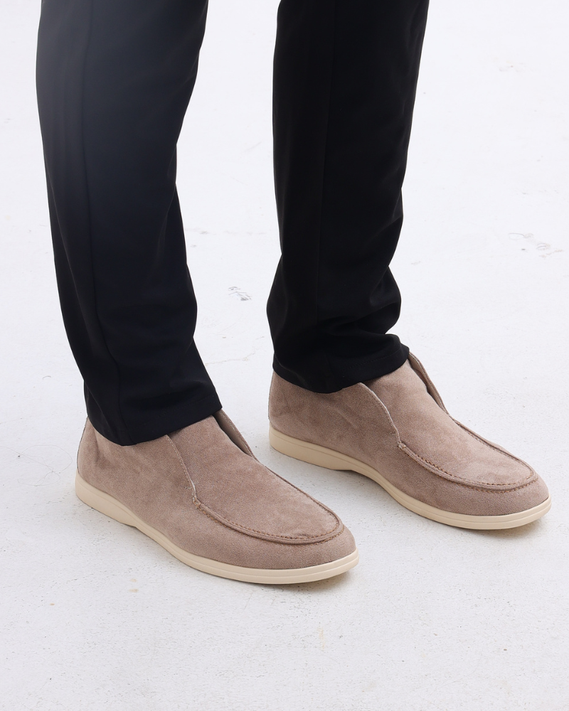 Loafer Calf Suede Slip On Stitched Upper