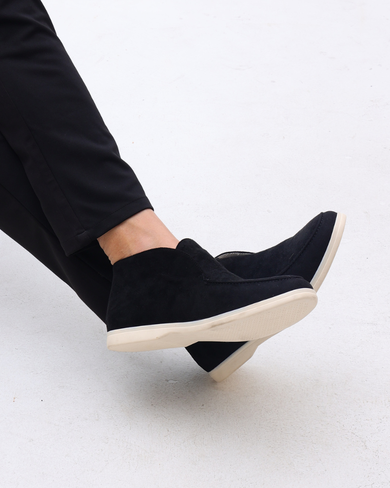Loafer Calf Suede Slip On Stitched Upper