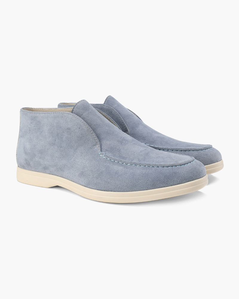 Loafer Calf Suede Slip On Stitched Upper
