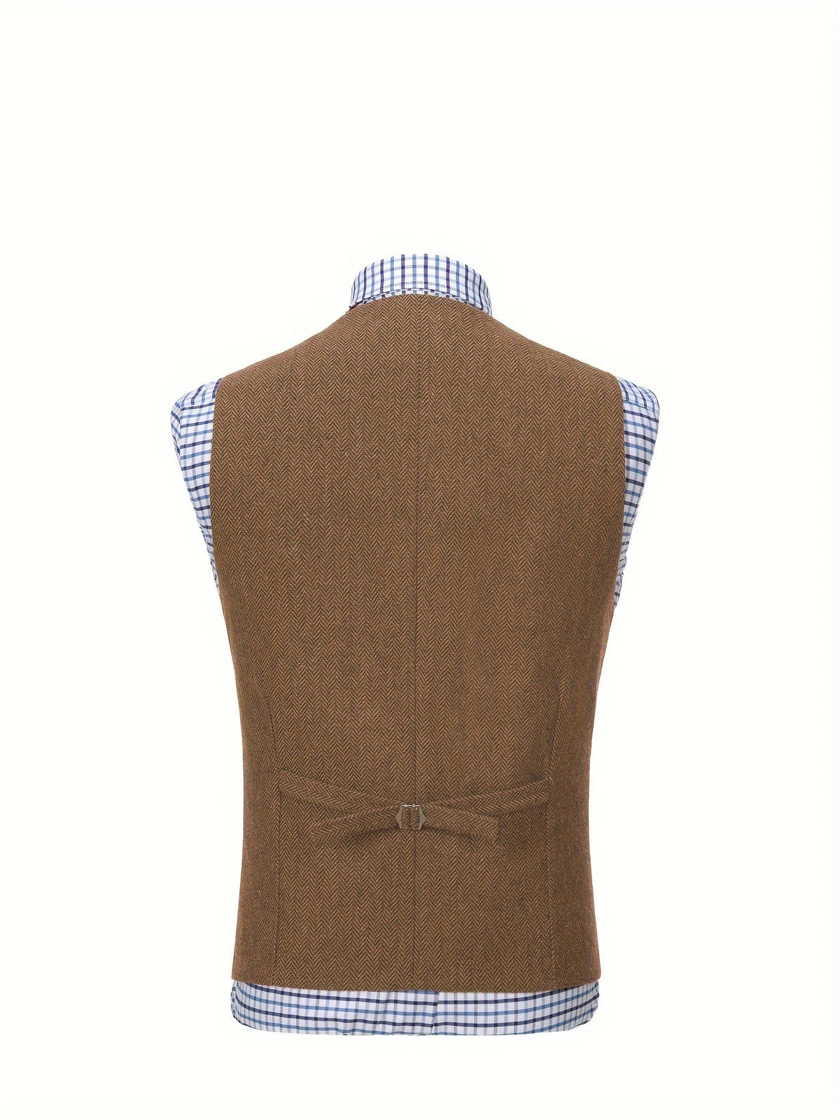 Men's Herringbone Notch-Lapel Waistcoat photo 14