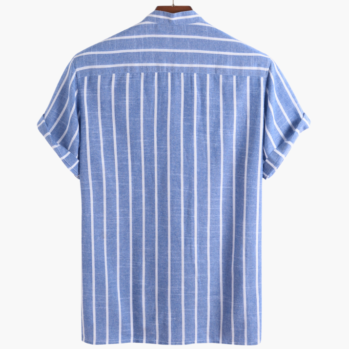 Old Money Men’s Striped Sailor Polo Shirt