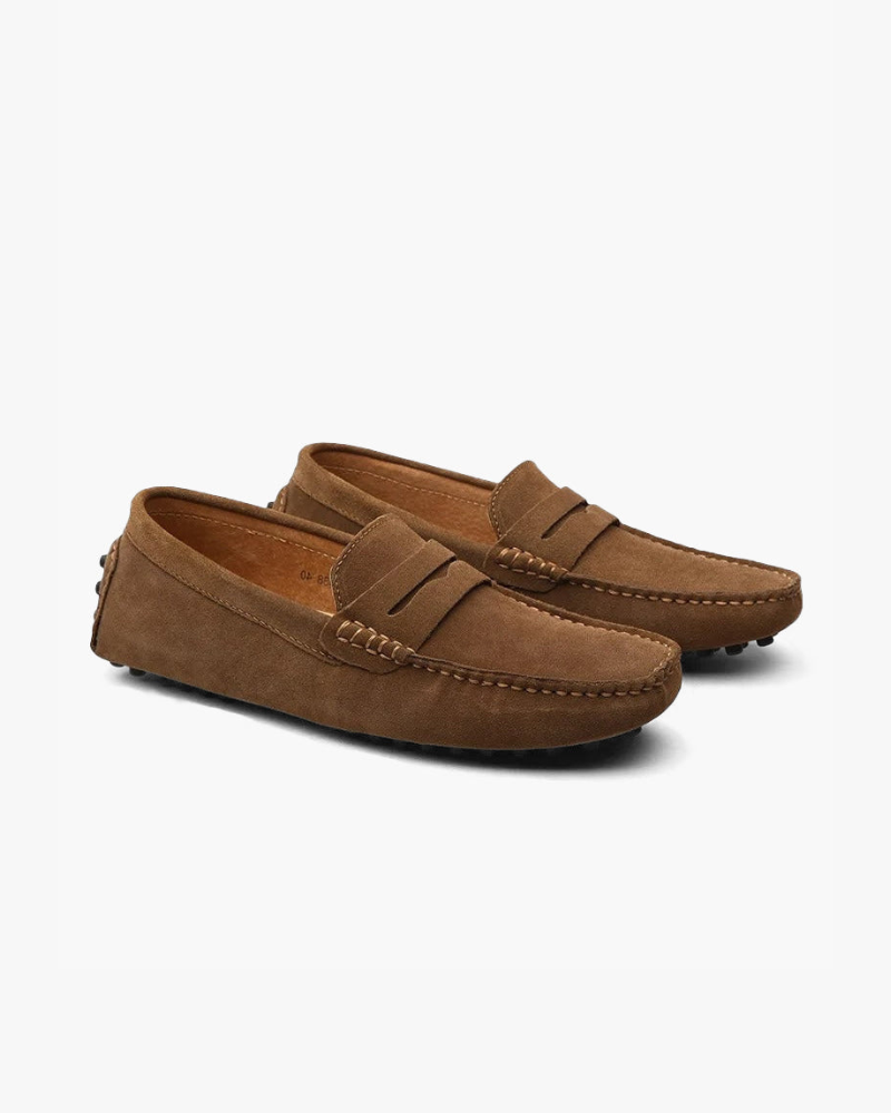 Loafer Suede Penny Slip On Driving Moccasin Sole