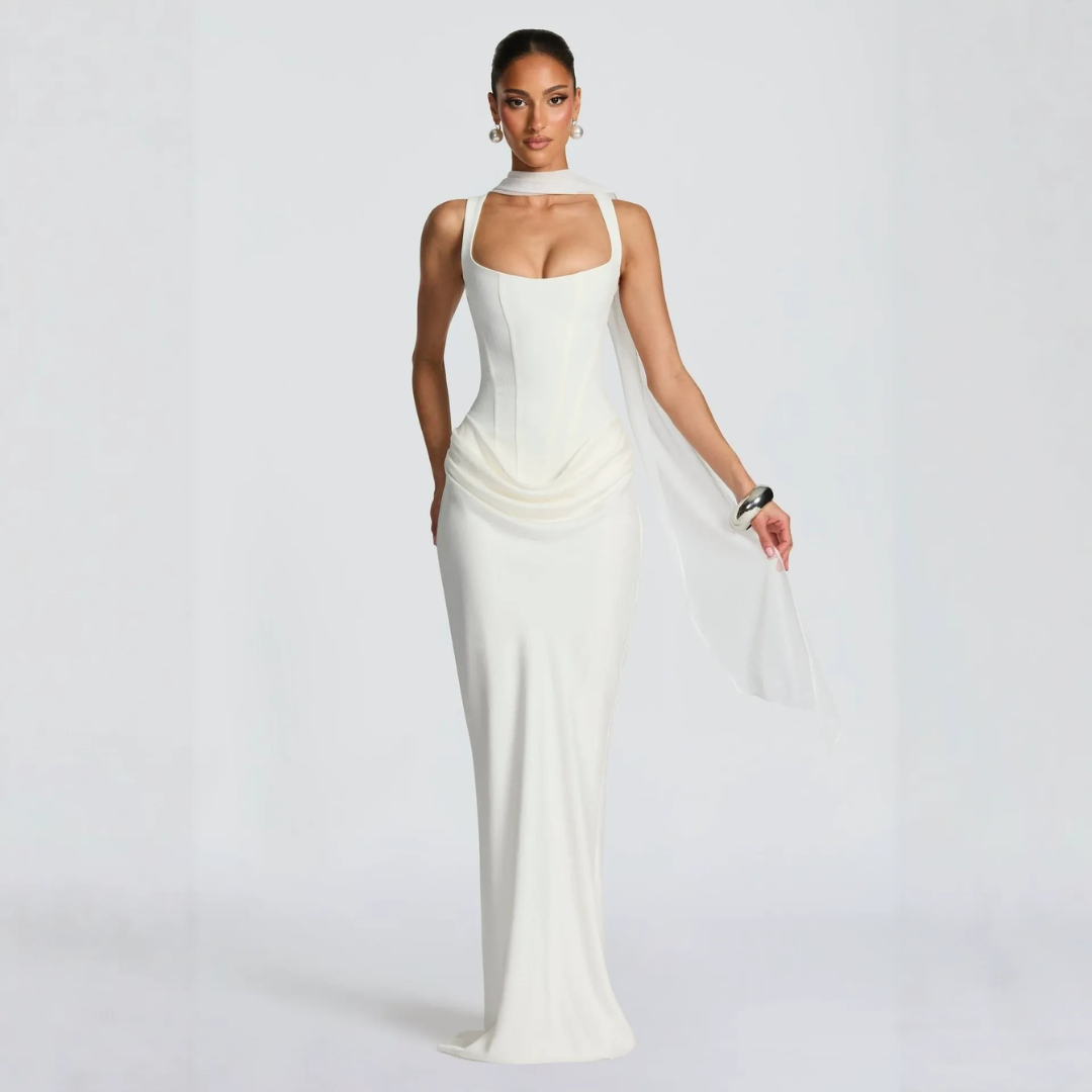 Maxi Slip Dress Women Sleeveless Bodycon Formal Evening Dress