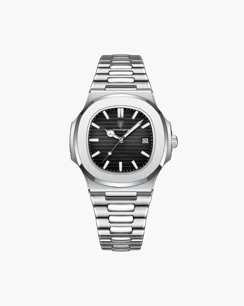 Watch Stainless Steel Quartz Waterproof Date Display